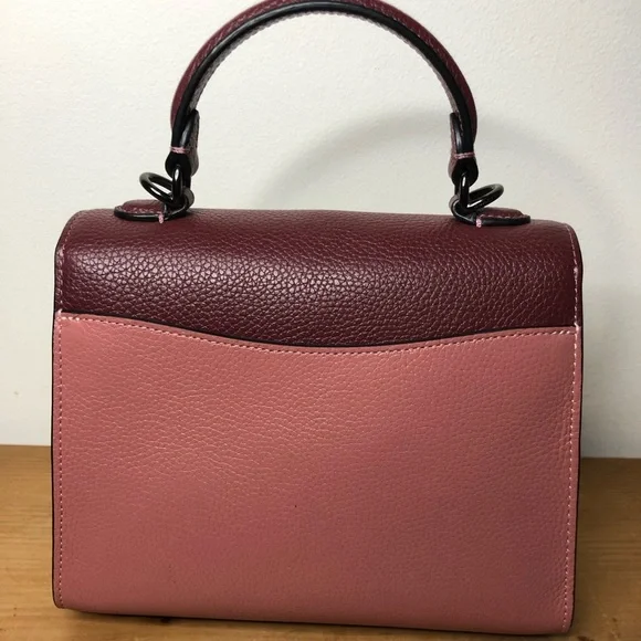 S⭕️LD‼️ Coach Tabby Top Handle 20 in Colorblock Leather - Picture 2 of 12